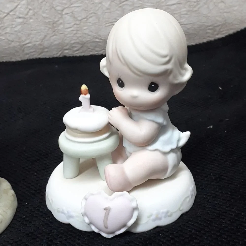 Precious Moments /Homco -First Birthday Boy‎ & boy with sheep
